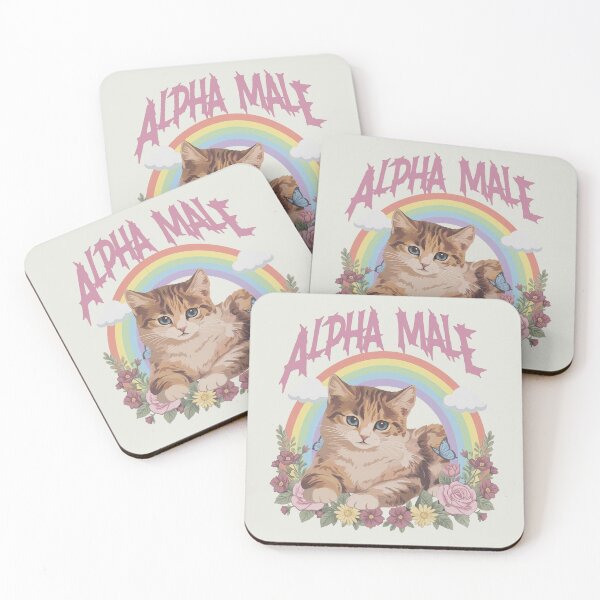 Item preview, Alpha Male Funny Kitten - Cat Meme designed and sold by Darkifun.