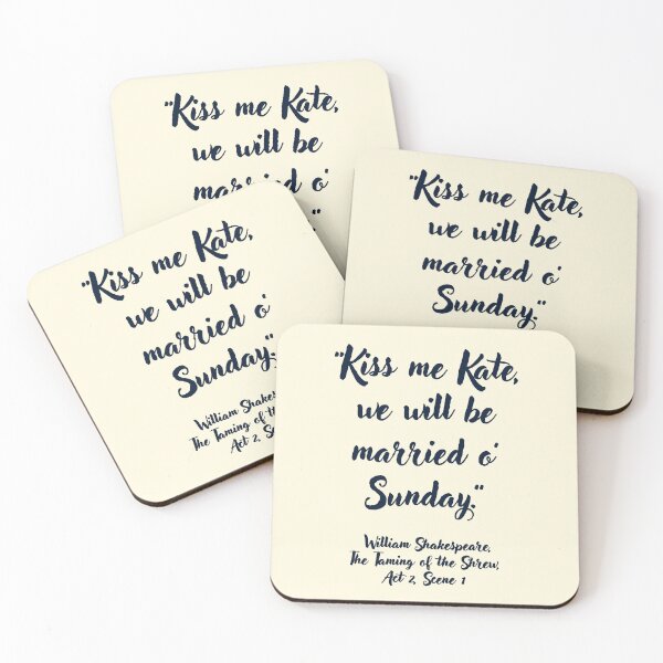 Item preview, Wicked Shakespeare Quote from The Taming of the Shrew designed and sold by CharlottePlaceArt.