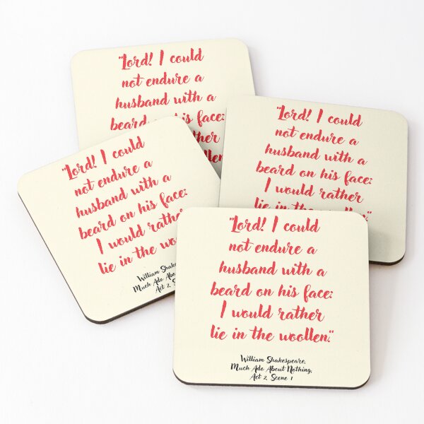 Item preview, Lit Shakespeare Quote from Much Ado About Nothing designed and sold by CharlottePlaceArt.