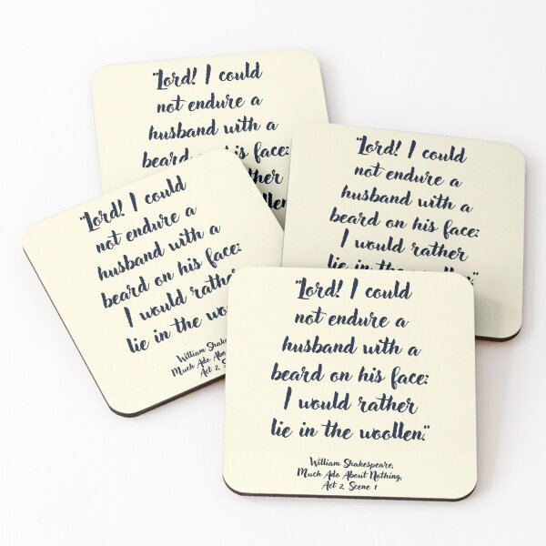 Item preview, Lit Shakespeare Quote from Much Ado About Nothing designed and sold by CharlottePlaceArt.
