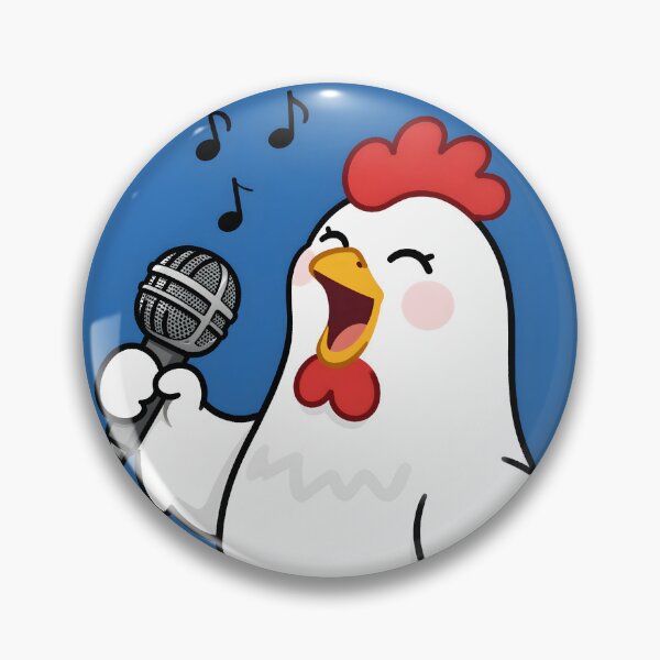 Item preview, Singing Chicken Future Pop Star Illustration designed and sold by NEOCHRONOS.
