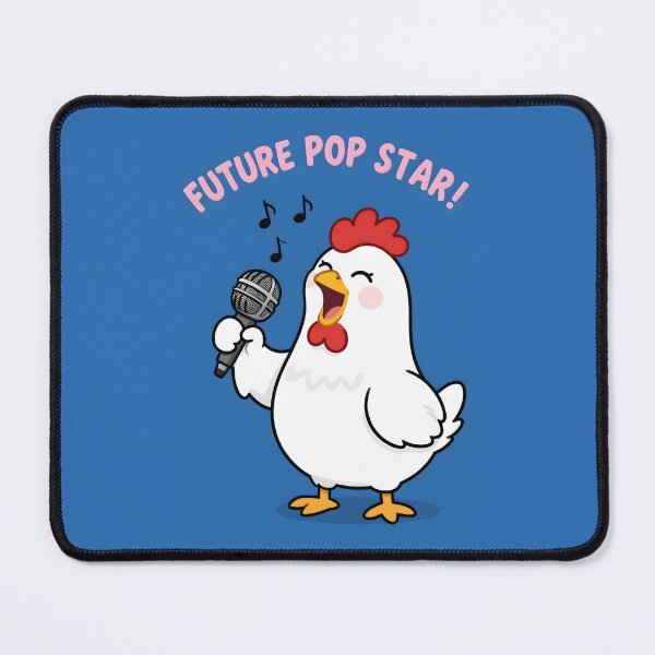 Item preview, Singing Chicken Future Pop Star Illustration designed and sold by NEOCHRONOS.