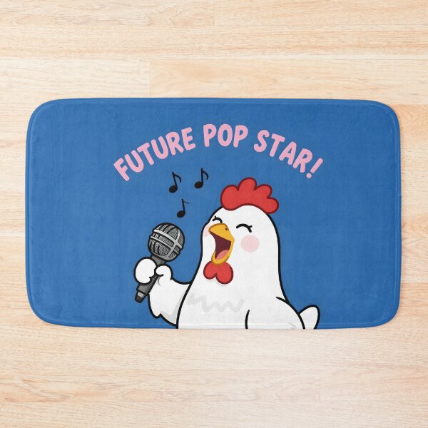 Item preview, Singing Chicken Future Pop Star Illustration designed and sold by NEOCHRONOS.