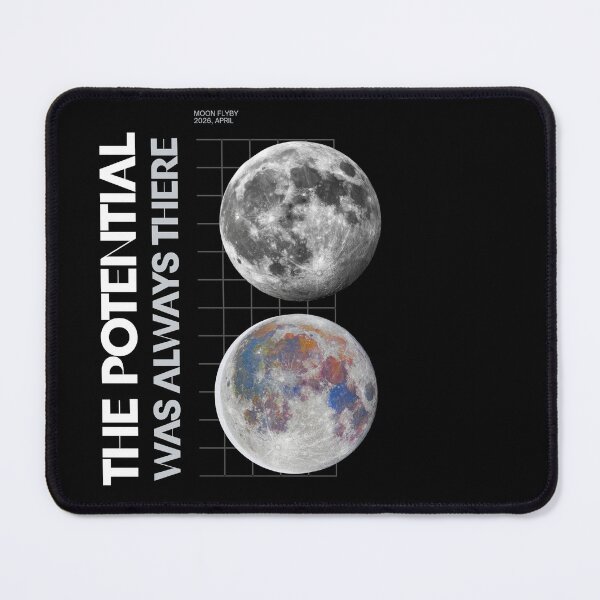 Item preview, The Potential Was Always There - Colorful Moon Motivational Art designed and sold by Tattyarts.