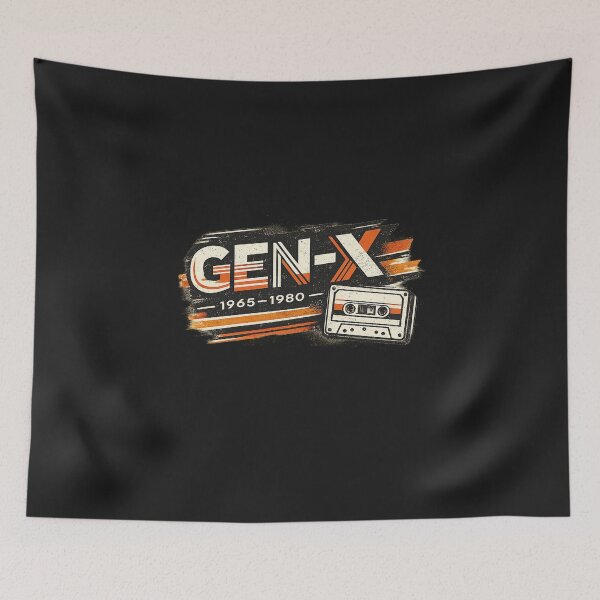 Item preview, Gen-X Streetwear Graphic Tee – Retro Glitch Cassette Design (1965-1980 Vintage Grunge) designed and sold by Bratak.