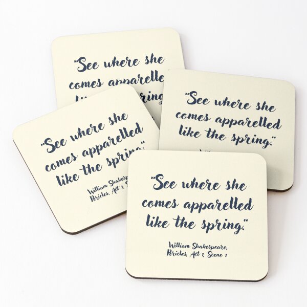 Item preview, Lit Shakespeare Quote from Pericles designed and sold by CharlottePlaceArt.