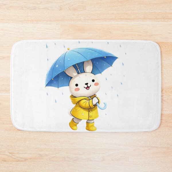 Item preview, Eunto Rainy Day Bunny Rabbit Umbrella Raincoat rainboots designed and sold by Orangeman52.