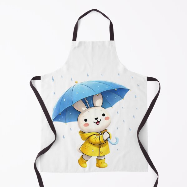 Item preview, Eunto Rainy Day Bunny Rabbit Umbrella Raincoat rainboots designed and sold by Orangeman52.
