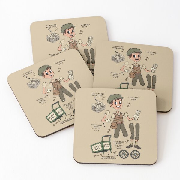 Item preview, Vintage Newsboy Jointed Paper Doll Kit designed and sold by capricedefille.