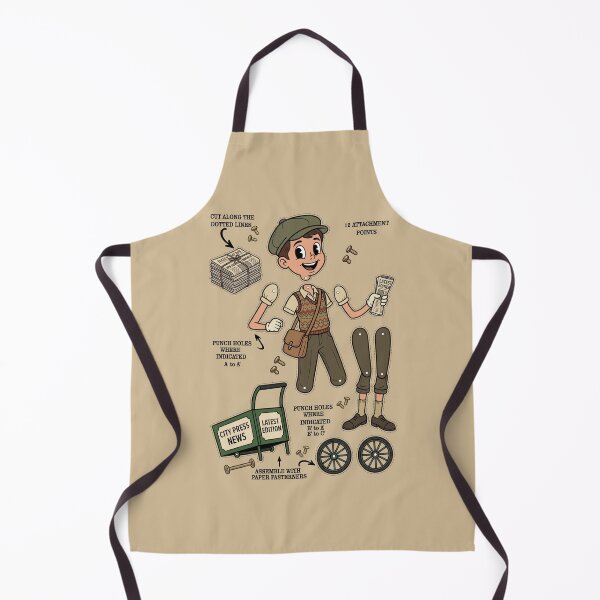Item preview, Vintage Newsboy Jointed Paper Doll Kit designed and sold by capricedefille.