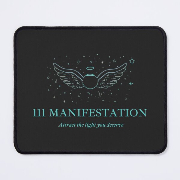 Item preview, 111 Angel Number Manifestation – Attract the light you deserve Spiritual Typography Design designed and sold by CosmicQuietLab.
