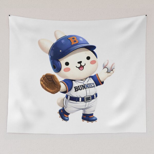 Item preview, Eunto Baseball Bunny Rabbit Pitcher Star cap glove designed and sold by Orangeman52.