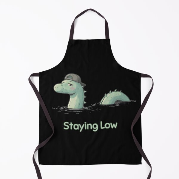 Item preview, Staying Low Sea Serpent Shirt – Minimal Introvert Funny Vintage Style Tee designed and sold by Mythic Ink Studio.