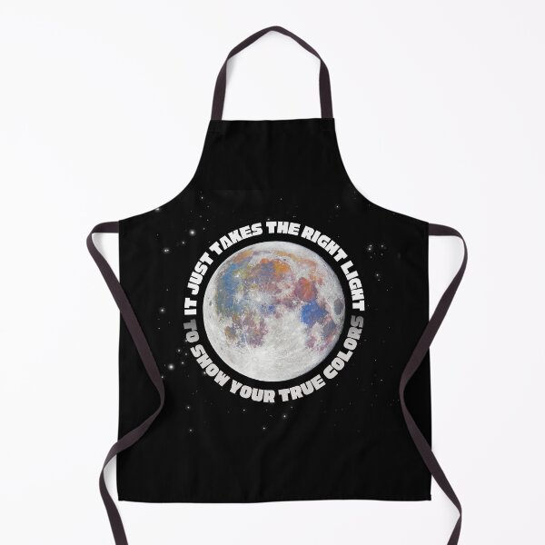 Item preview, It Takes the Right Light - Colorful Moon Motivational Space Art designed and sold by Tattyarts.