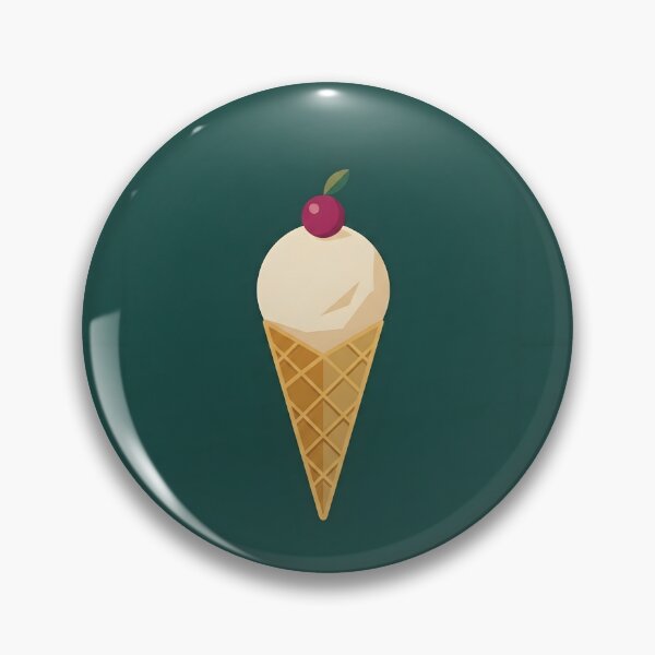 Item preview, Minimalist Vanilla Scoop | Geometric Ice Cream Cone Art | Mid-Century Flat Design designed and sold by SergioMiklos.