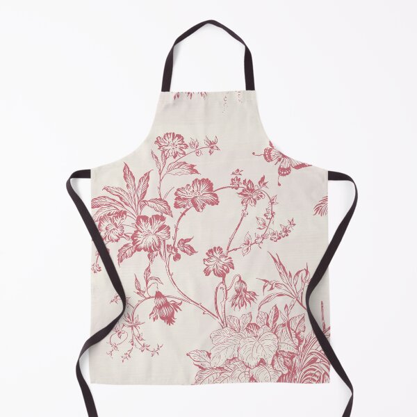 Item preview, Pink Toile de Jouy Botanical Pattern – French Floral Butterfly Vintage Design designed and sold by Tamas Das.