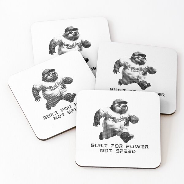 Item preview, Built For Power Not Speed Funny Sloth Baseball Player designed and sold by TrueArtsStore.