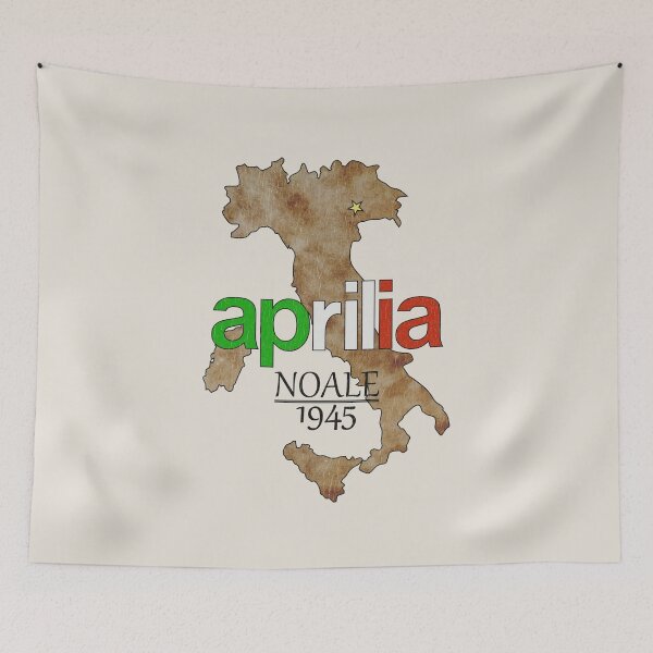 Item preview, Aprilia Noale 1945 Vintage Italy Map Distressed Grunge Motorcycle Design B designed and sold by Fan Art Station .