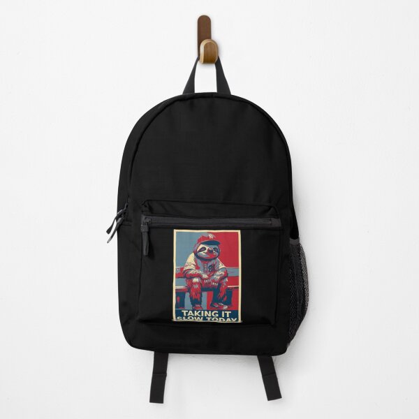 Item preview, Taking It Slow Today Funny Sloth Baseball Benchwarmer designed and sold by TrueArtsStore.