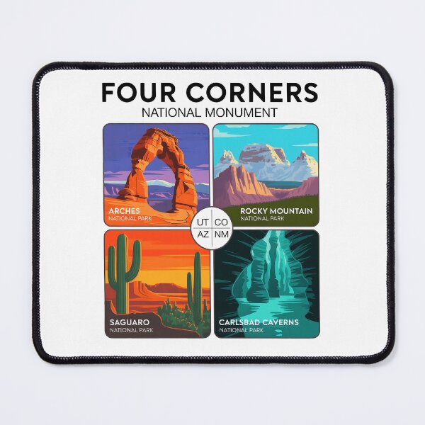 Item preview, Four Corners National Monument With National Parks designed and sold by wansilastomi.