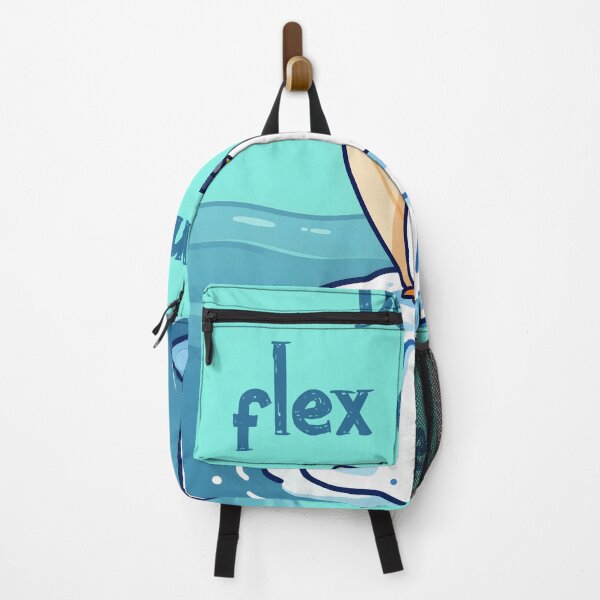 Item preview, Cool Penguin Surfing Iceberg "Don't flex on me!" Illustration designed and sold by NEOCHRONOS.