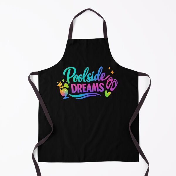 Artikelvorschau, Träume am Pool – Leuchtende Regenbogen-Sommer-Neon-Typografie entworfen und verkauft von myforestfog.