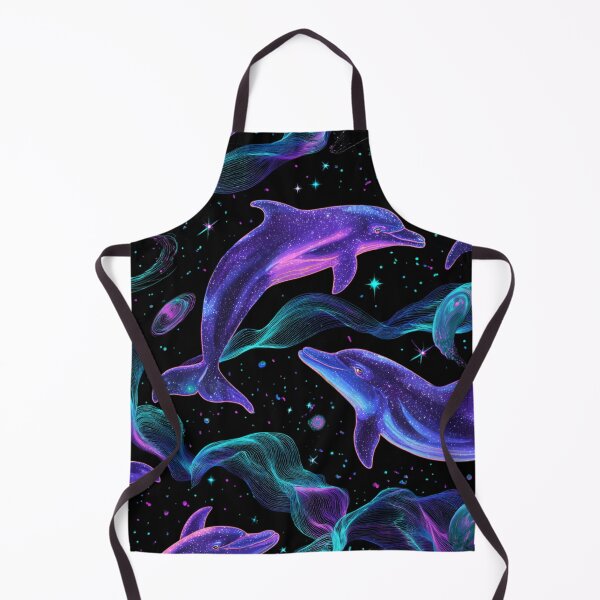 Item preview, Galaxy Dolphin Space Pattern Cosmic Ocean Art designed and sold by NicolasGlowArt.