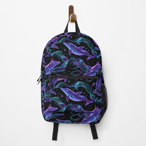 Item preview, Galaxy Dolphin Space Pattern Cosmic Ocean Art designed and sold by NicolasGlowArt.