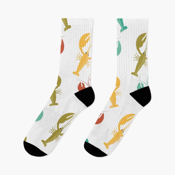 Item preview, Colourful lobsters on white designed and sold by reneesillus.