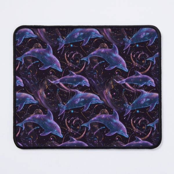 Artikelvorschau, Cyber Dolphin Cosmic Wireframe Digital Art entworfen und verkauft von NicolasGlowArt.