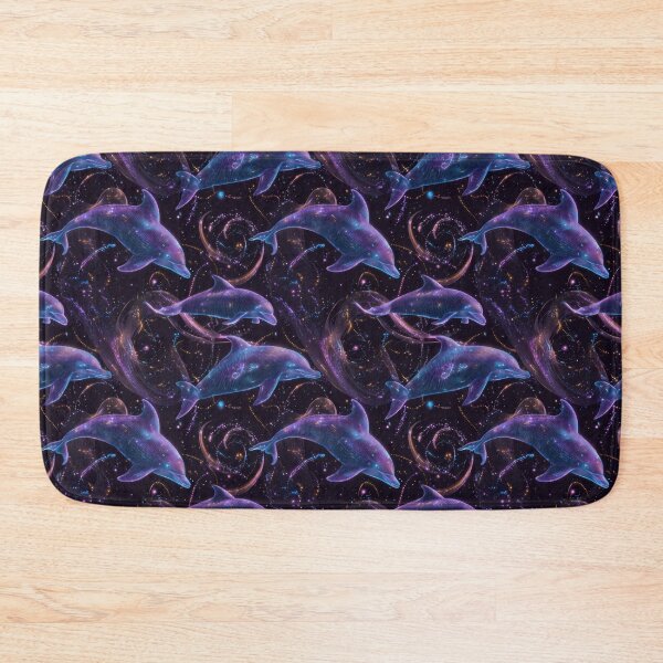 Item preview, Cyber Dolphin Cosmic Wireframe Digital Art designed and sold by NicolasGlowArt.