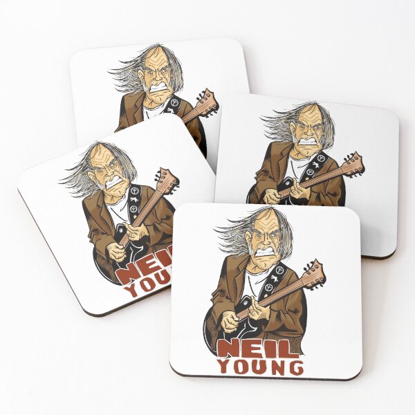 Item preview, Neil Young Caricature - Rockin' in the Free World Art designed and sold by shopmamabite.