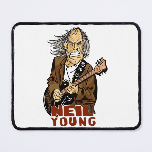Item preview, Neil Young Caricature - Rockin' in the Free World Art designed and sold by shopmamabite.