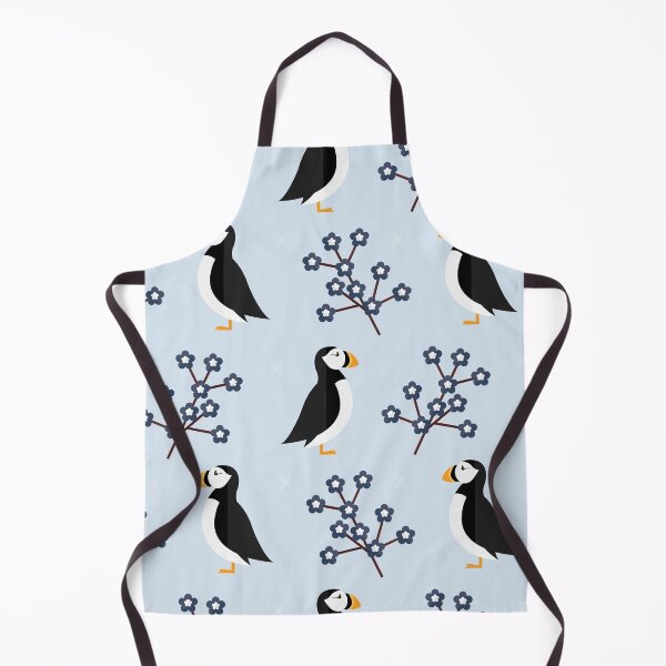 Item preview, Puffins on blue designed and sold by reneesillus.