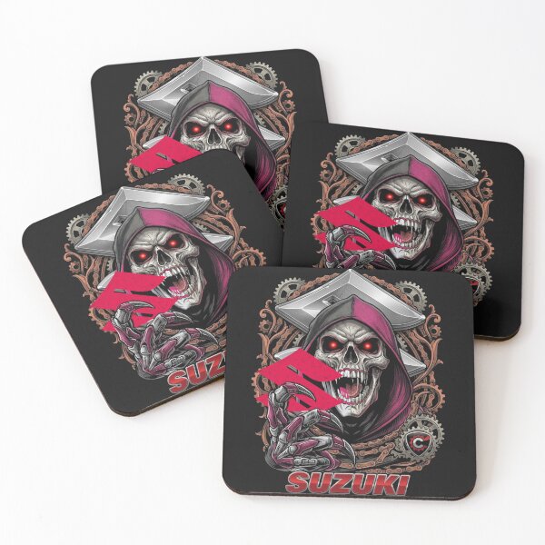 Item preview, Suzuki Sportbike Grim Reaper - Mechanical Skull Design designed and sold by shopmamabite.