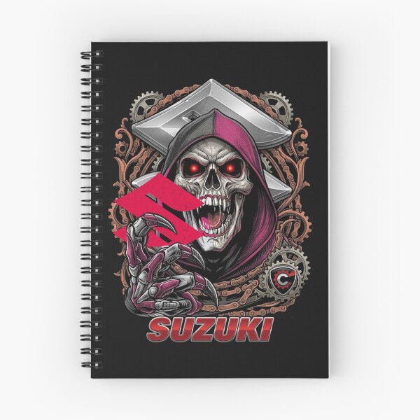 Item preview, Suzuki Sportbike Grim Reaper - Mechanical Skull Design designed and sold by shopmamabite.