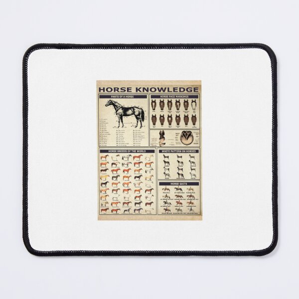 Item preview, Horse Knowledge Poster Parts Face Markings Breeds designed and sold by dal-koz-ar.