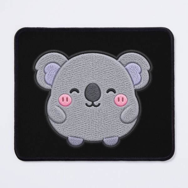 Item preview, Super Cute Kawaii Koala Embroidery Patch Style | Chibi Pastel Grey Lavender Koala Aesthetic | Cute Animal Design designed and sold by ColorSplash123.