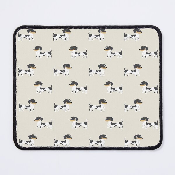 Item preview, Adorable Smooth Black and Tan Piebald Dachshund Sausage Dog Silhouette designed and sold by Laura Deakin Artist.