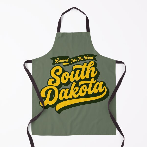 Item preview, South Dakota Retro 70s Script Sticker Leaned Into The Wind Vintage 605 State Pride designed and sold by Cozy-Old-Pub.