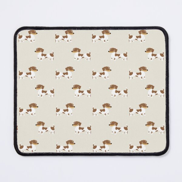 Item preview, Adorable Smooth Chocolate and Tan Piebald Dachshund Sausage Dog Silhouette designed and sold by Laura Deakin Artist.