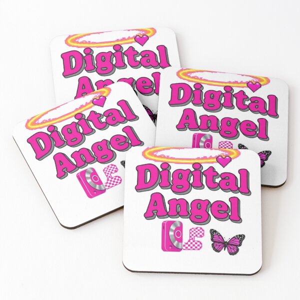 Item preview, Digital Angel – Y2K Pink Cyber Aesthetic Graphic designed and sold by VegoStores.