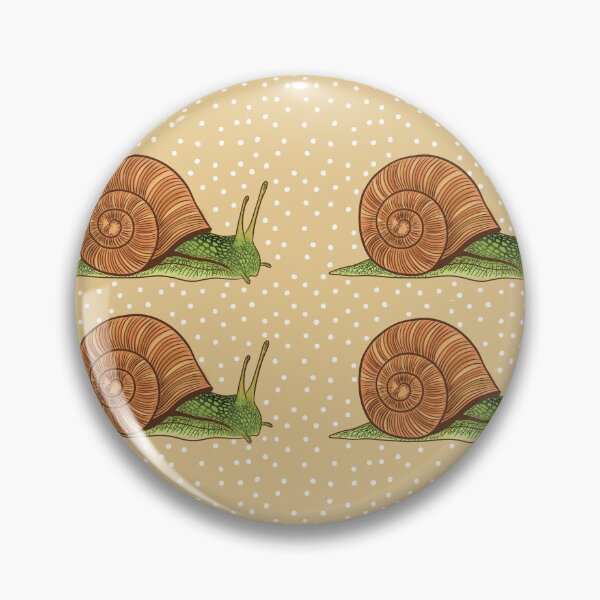 Item preview, Vintage Snail Pattern: A retro nature print for slow motion lovers designed and sold by Martapp.