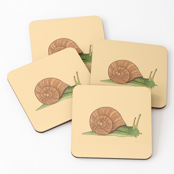 Item preview, Vintage Snail Pattern: A retro nature print for slow motion lovers designed and sold by Martapp.