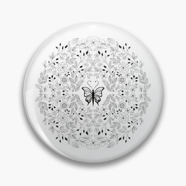 Item preview, Butterfly surrounded by flora designed and sold by godgeeki.