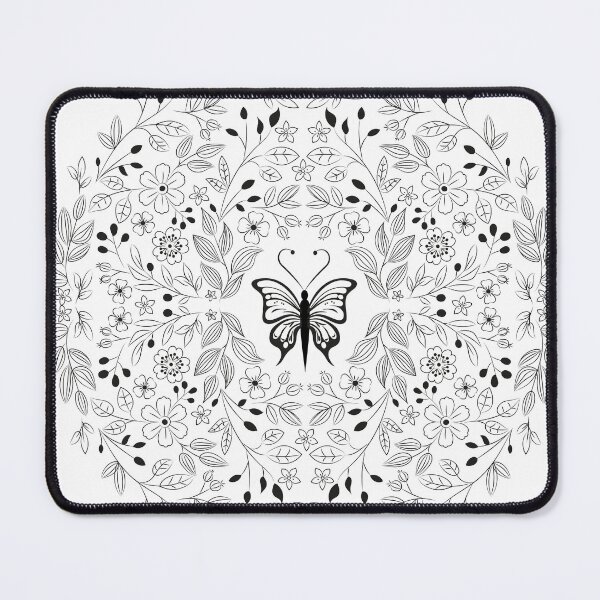 Item preview, Butterfly surrounded by flora designed and sold by godgeeki.