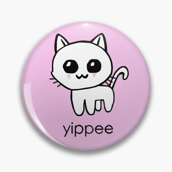 Item preview, Yippee Cat! Cute Creature Meme designed and sold by PickledjoArt.