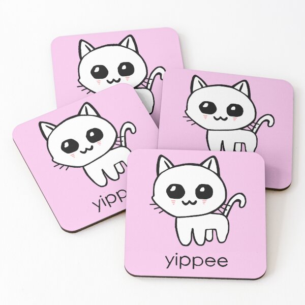 Item preview, Yippee Cat! Cute Creature Meme designed and sold by PickledjoArt.
