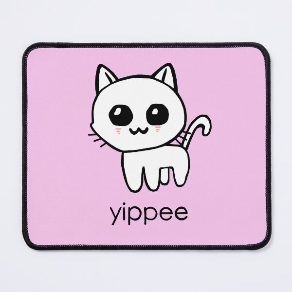 Item preview, Yippee Cat! Cute Creature Meme designed and sold by PickledjoArt.