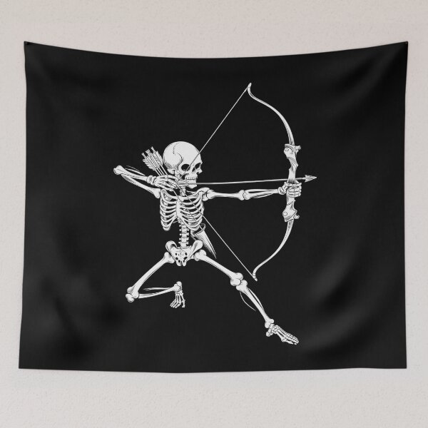Aperçu de l'œuvre Archer squelette crâne arc de chasse archer créée et vendue par daillotadlboxmu.